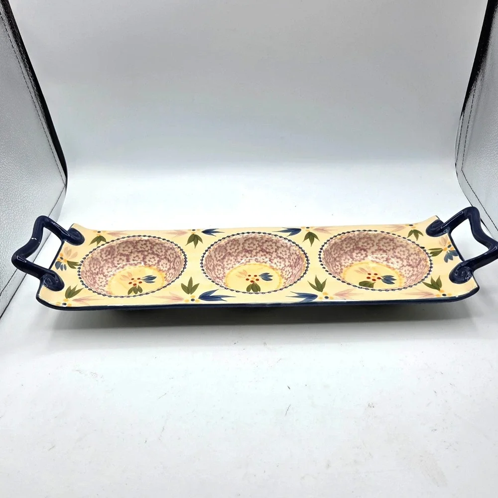 Temptations Old World‎ Rectangle Appetizer Server Serving Tray